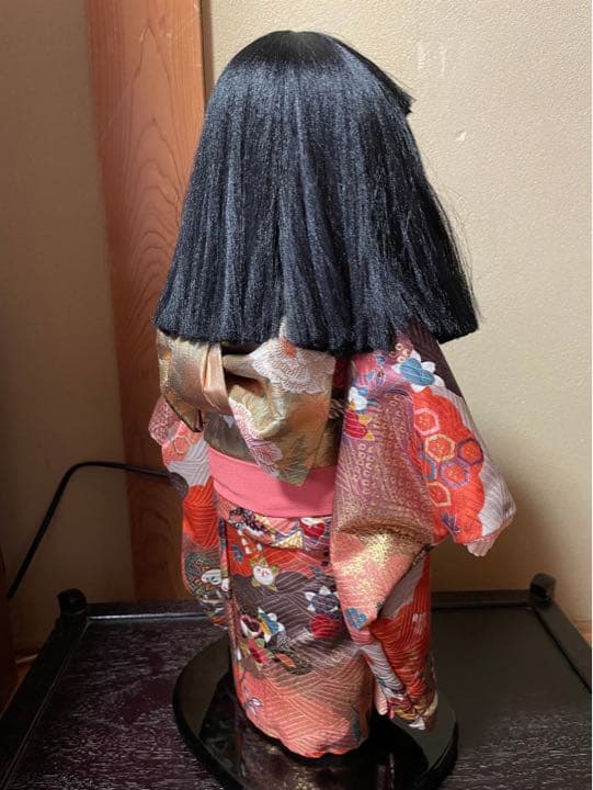 市松人形 正絹 友禅 菊水作