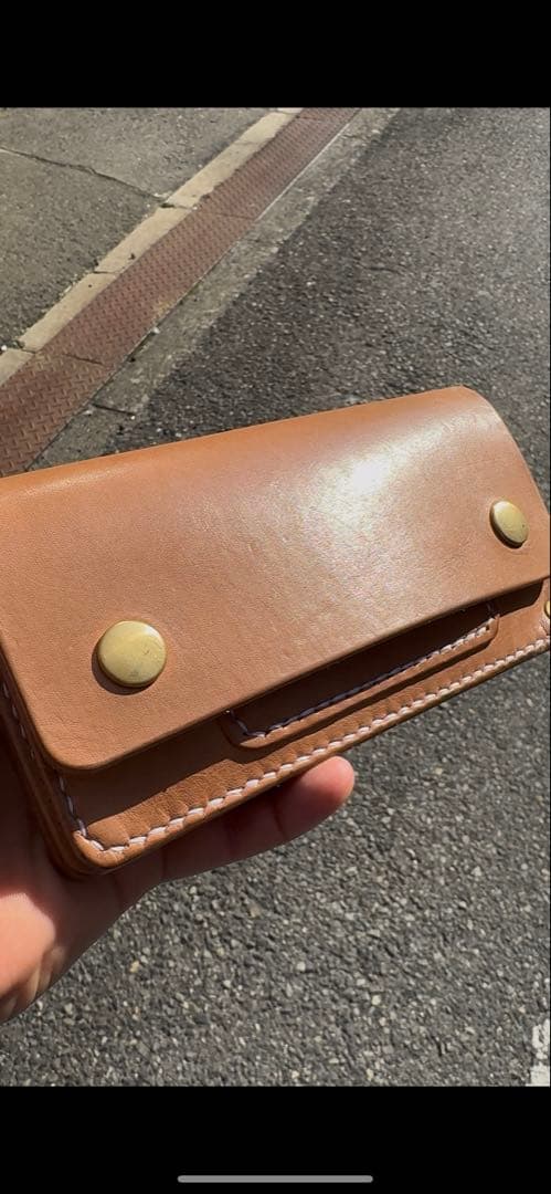 tracker wallet long 【国産ヌメ革】ナチュラル