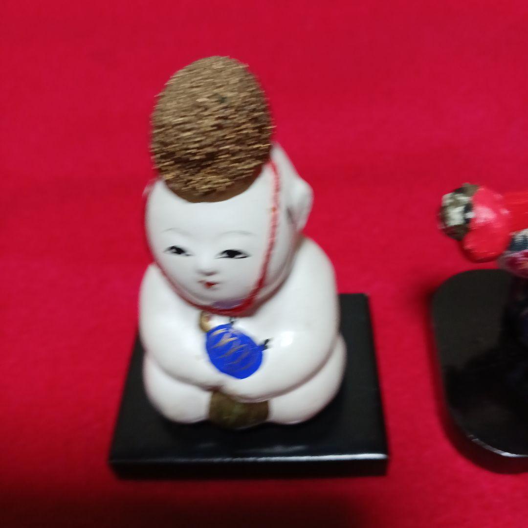 御所人形、連獅子、這い這い人形　三点
