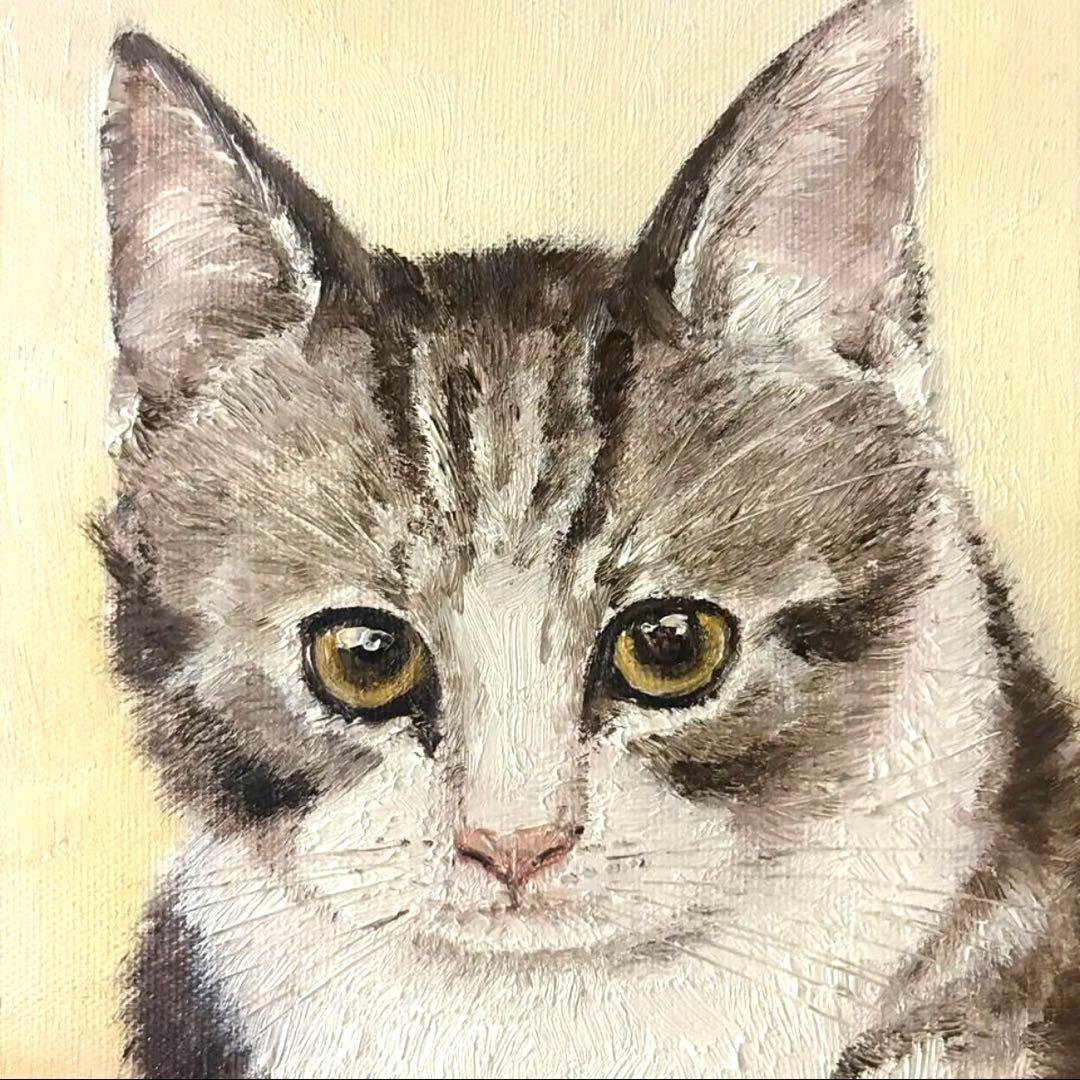 Un petit chaton　【油絵】