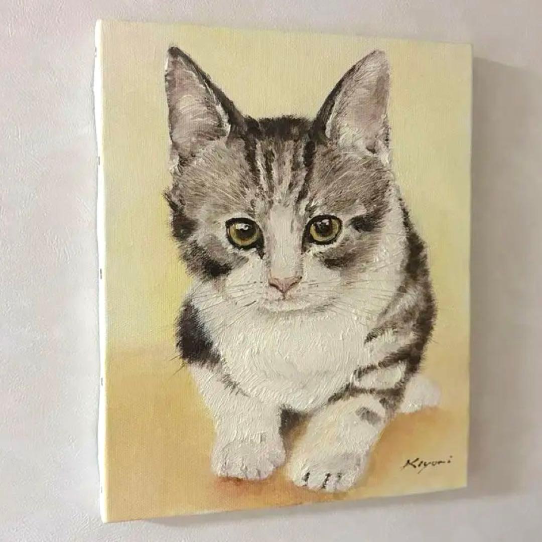 Un petit chaton　【油絵】