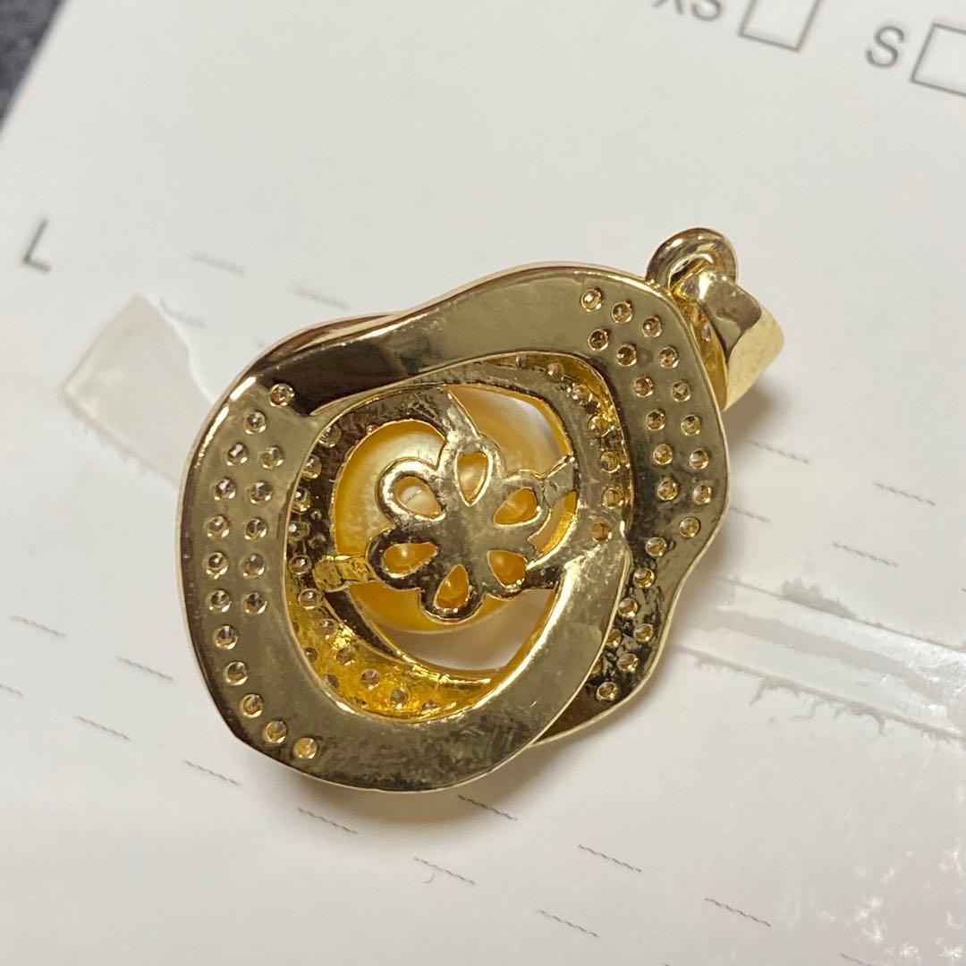 真珠 ペンダント ペンダントトップ ネックレストップ ゴールド 淡水パール