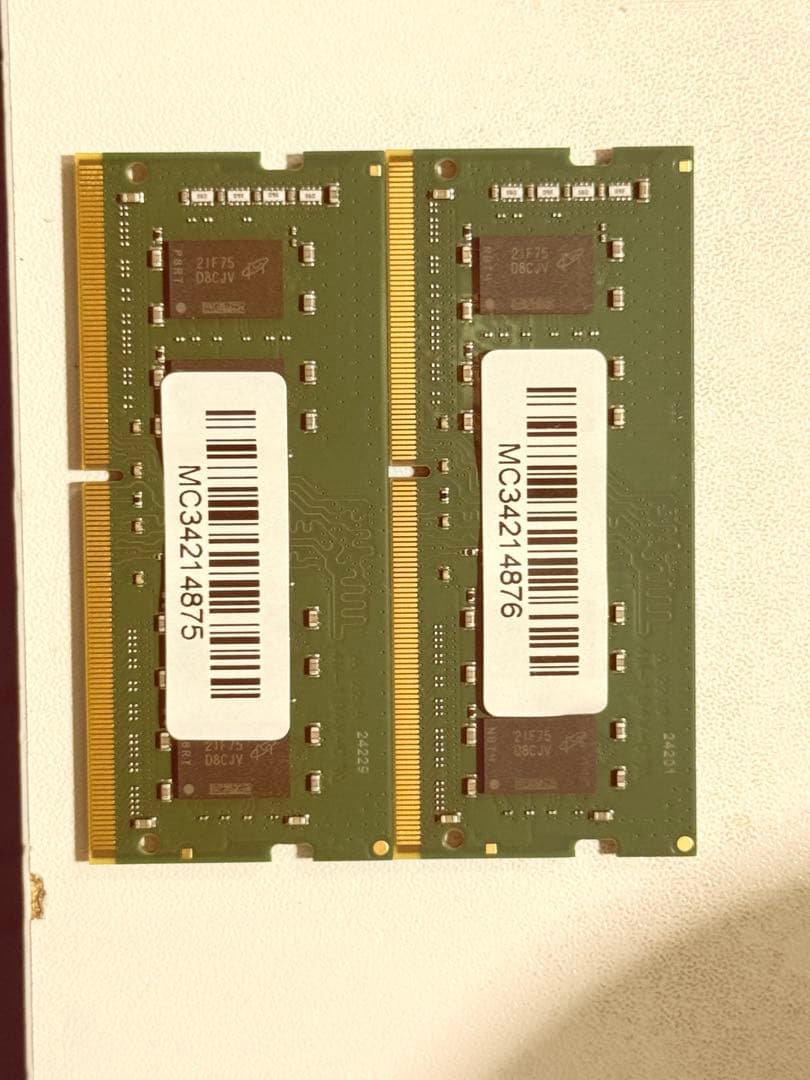 メモリ　DDR4 32GB 3200mhz ( 16GBx2) 動作品
