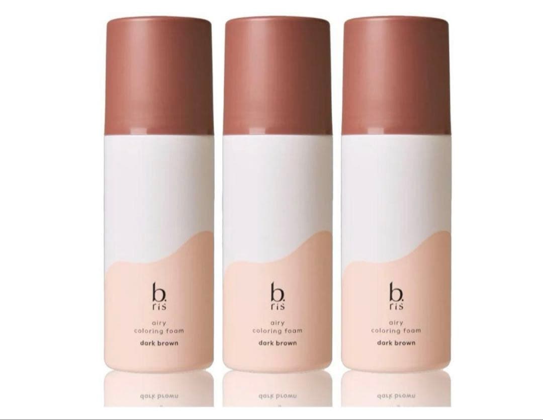 b.ris airy coloring foam ダークブラウン 3本セット