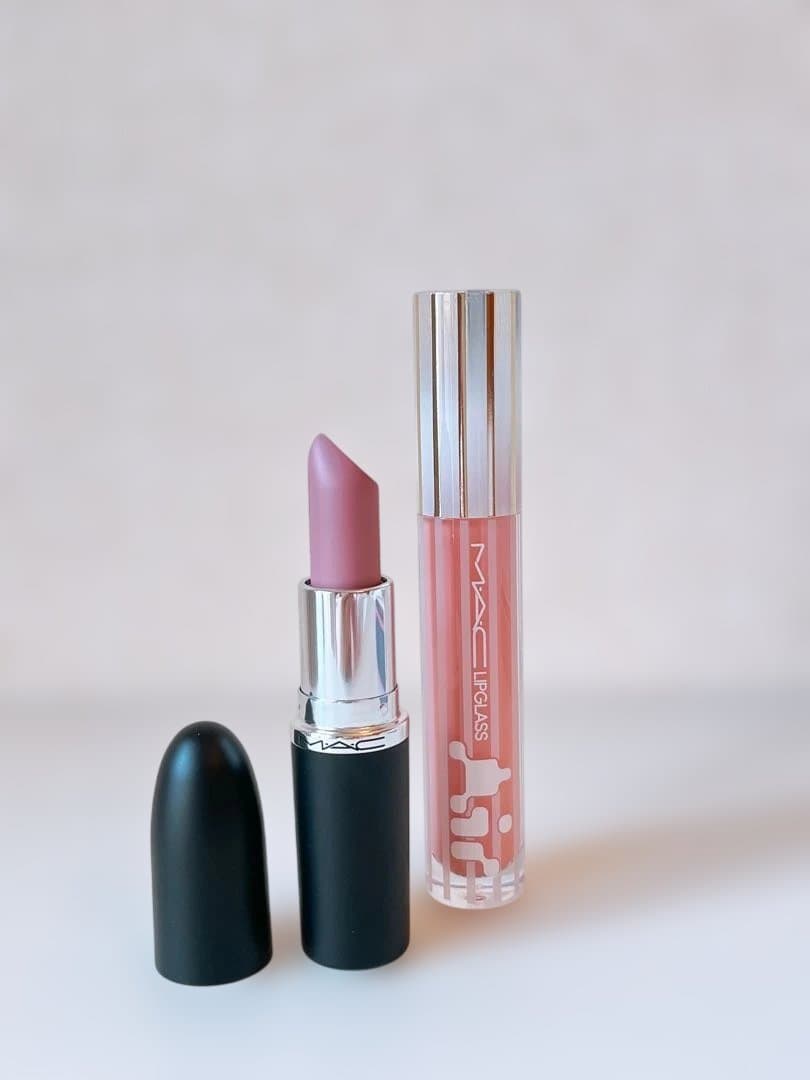 MAC リップスティック＃ピンクペーパーミントリップガラスエアー＃ビヘイブド