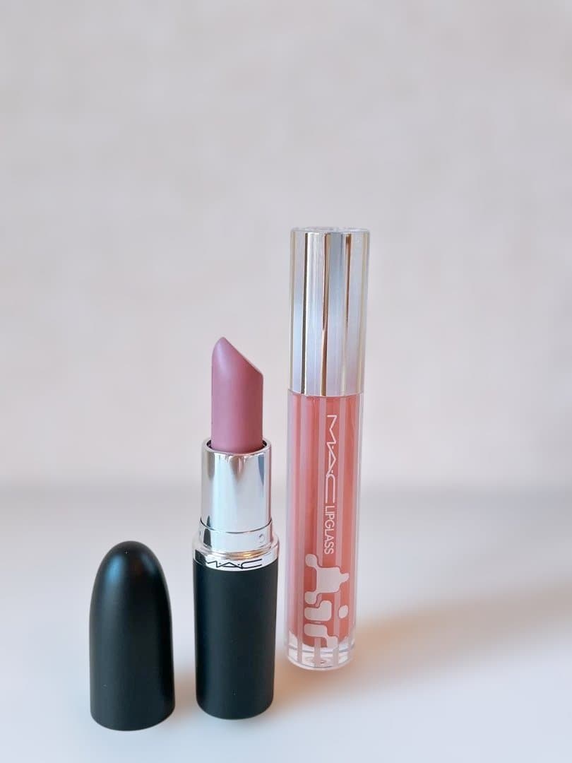 MAC リップスティック＃ピンクペーパーミントリップガラスエアー＃ビヘイブド