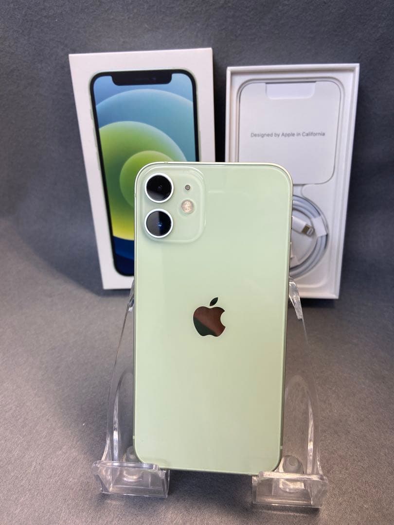 美品　国内版　SIMフリー　iPhone12 mini 256GB グリーン色
