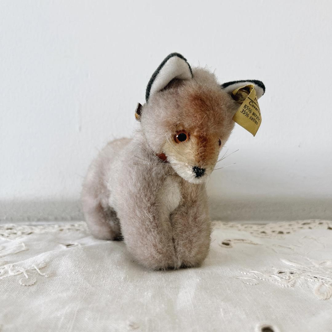 ぬいぐるみ vintage steiff Fox plush toy