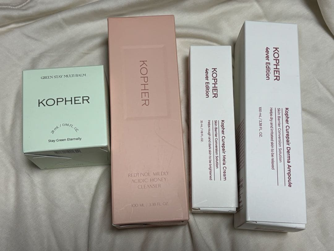 KOPHER 4点セット　洗顔　導入ミスト　クリーム　マルチバーム