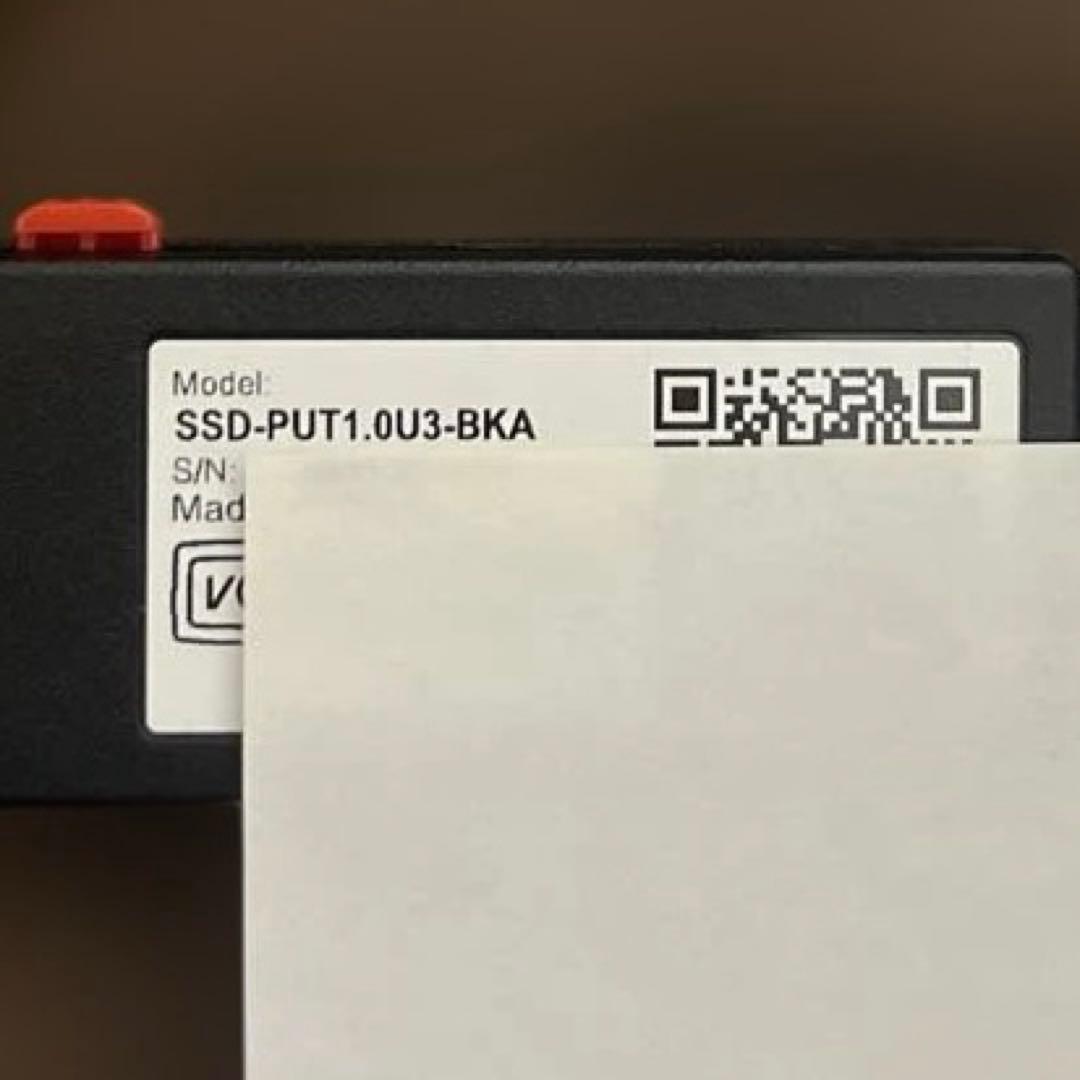 BUFFALO ポータブルSSD SSD-PUT1.0U3-BKA