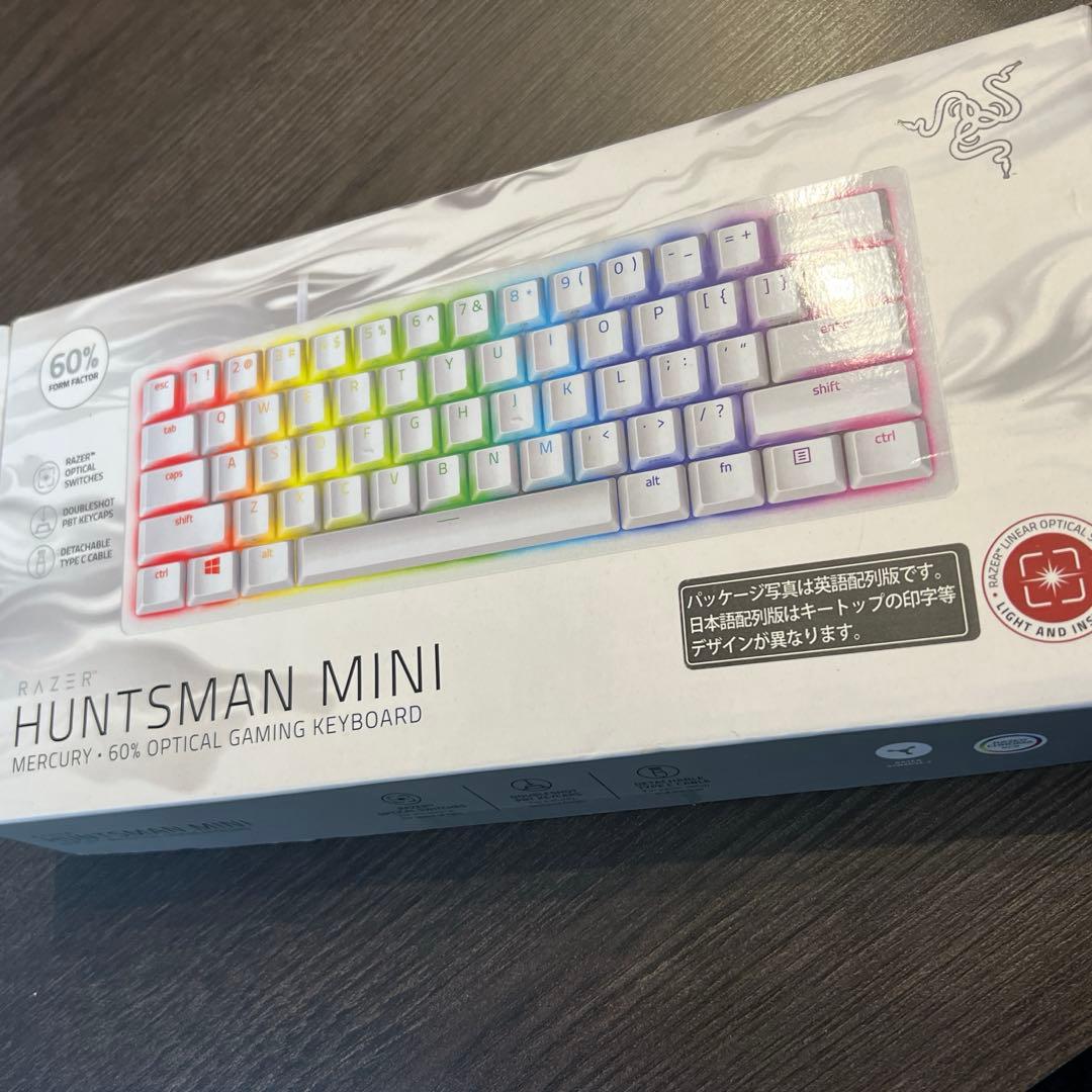 Razerゲーミングキーボード テンキーレス 白