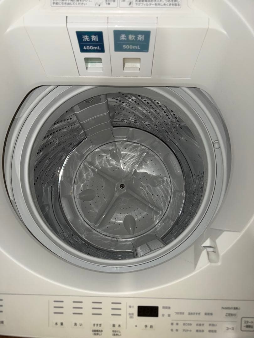 アイリスオーヤマ全自動洗濯機ITW-80A01-W25年7月購入8kg一人暮らし