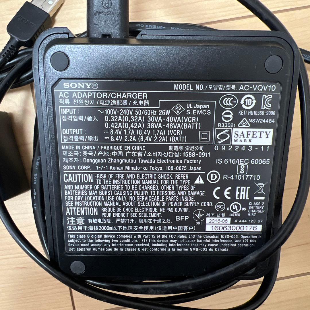 サ*ト様 SONY ビデオカメラ 4K 本体 ライト 充電器付き FDR-AX1