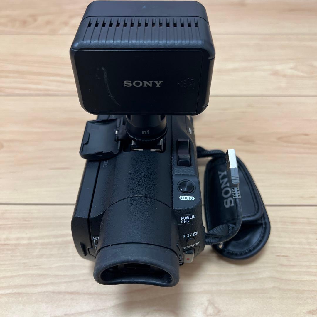サ*ト様 SONY ビデオカメラ 4K 本体 ライト 充電器付き FDR-AX1