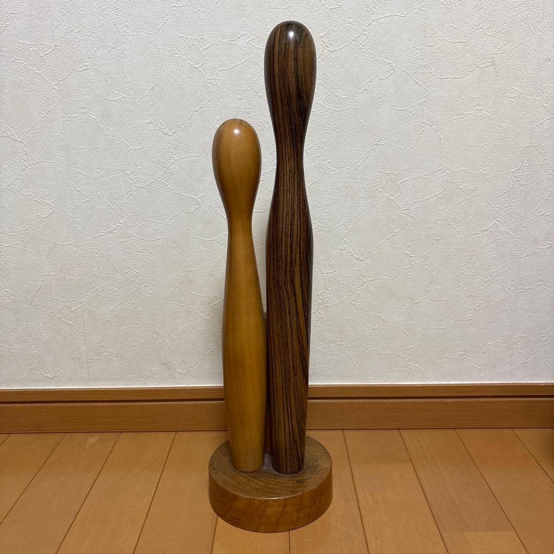 創作こけし　辻田辰哉作品　「ボクとパパとママ」KokeshiDoll