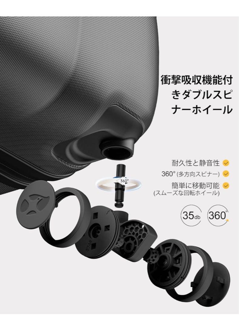 [MGOB] スーツケース　機内持ち込45L