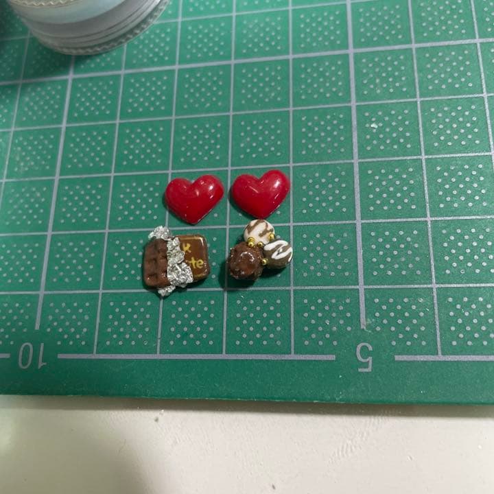 3dネイルパーツ チョコレート バレンタイン ネイルパーツ デコパーツ ハート