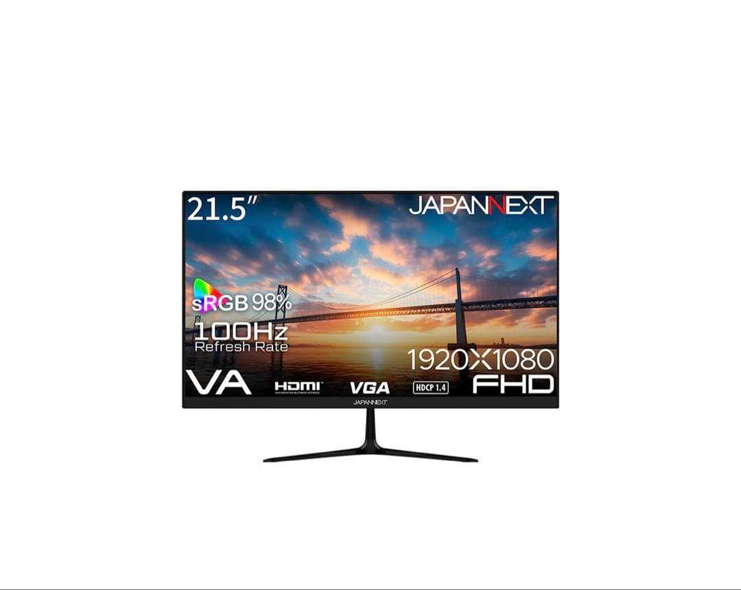 JAPANNEXT 21.5インチ VA FHD モニター