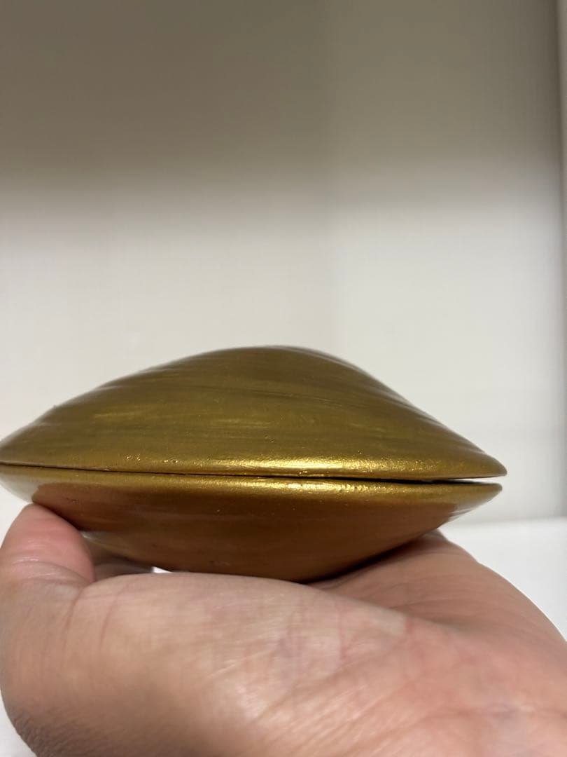 蛤香合 一対 天然蛤 貝合わせ 金箔蒔絵 茶道具 春席向き