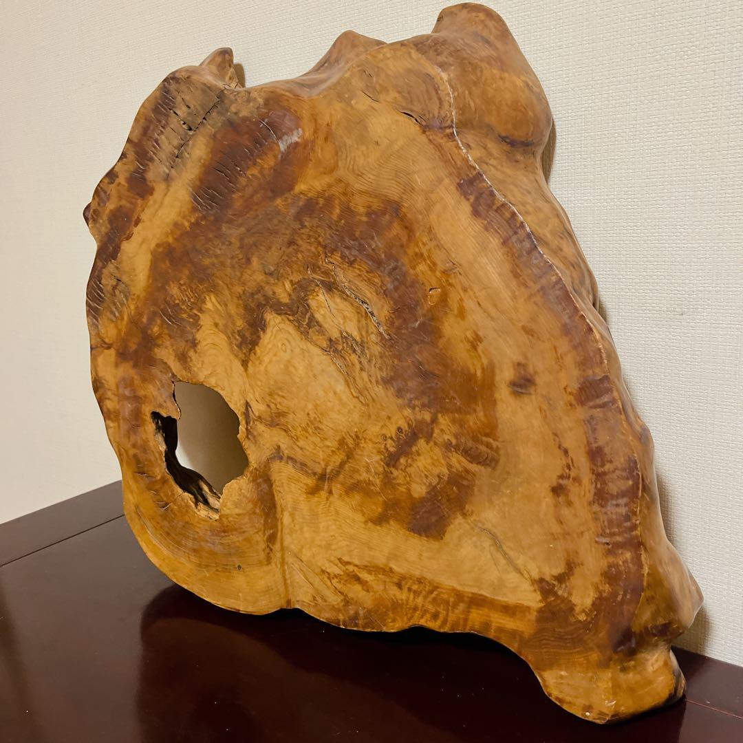 年代 花台 飾り台 香炉台 盆栽台 天然木敷板 一枚板瘤 古美術 茶道 華道