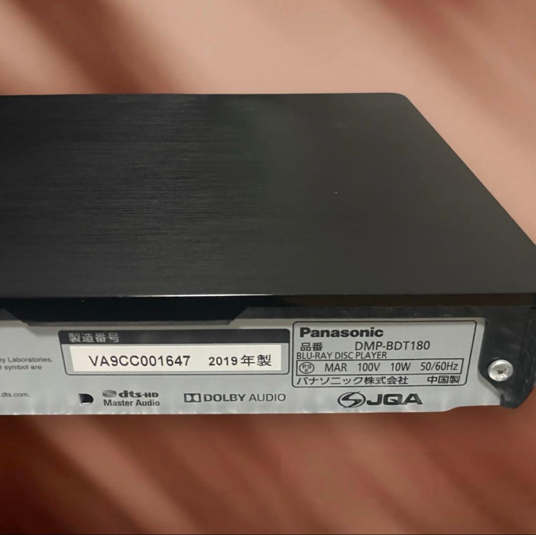 【Panasonic】ブルーレイプレーヤー DMP-BDT180 リモコン付