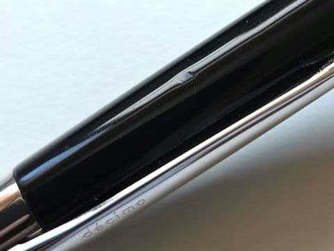値下げ　PILOT キャップレスデシモ黒　18金ロジウム仕上げ