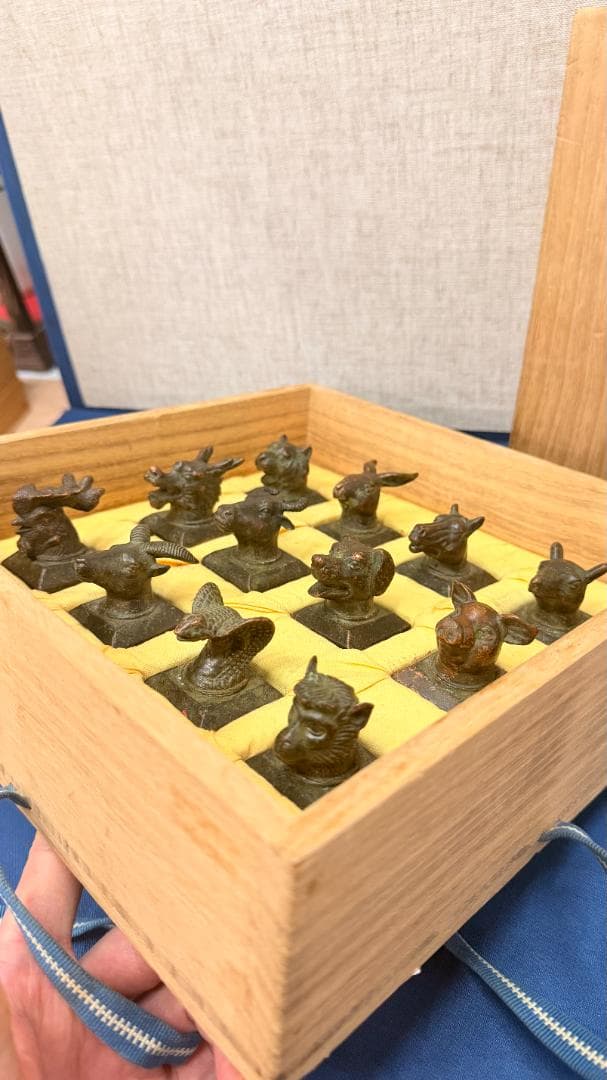十二支 青銅置物 一式｜木箱付｜重厚感あり｜風水・コレクション・インテリア