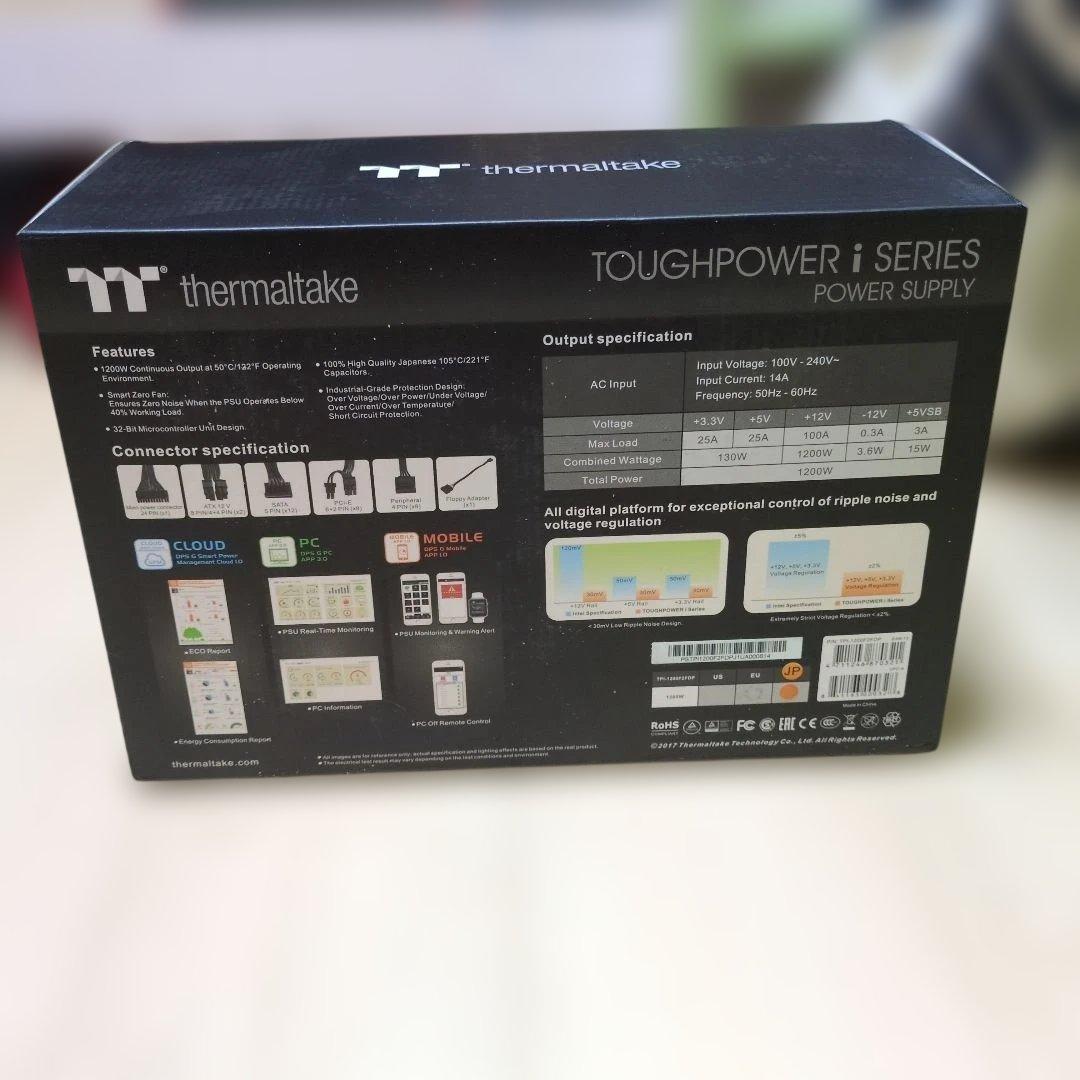 電源ユニット Thermaltake Toughpower iRGB Plus 1200W