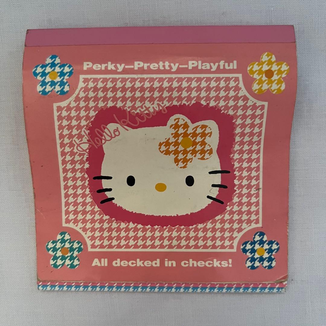 【在庫限り】【レア】キティちゃん　メモ帳　平成レトロ　シール　カオハナ　サンリオ