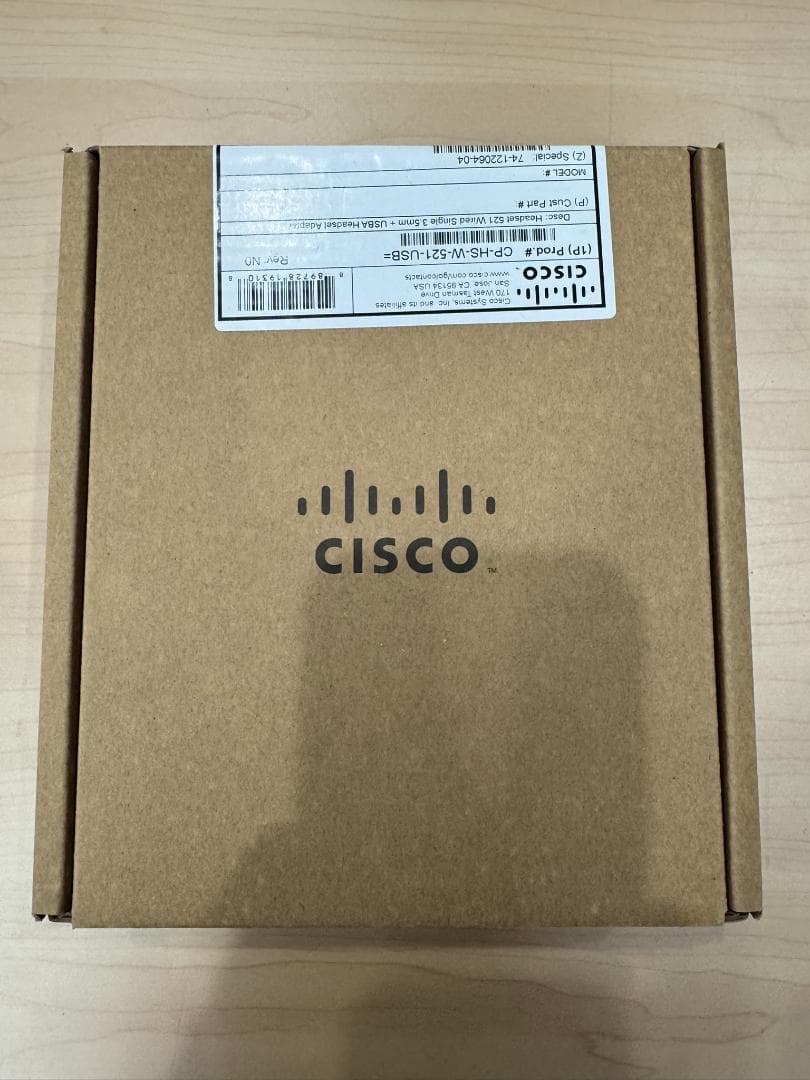 新品未開封Cisco(シスコ)CP-HS-W-521-USB= 有線ヘッドセット