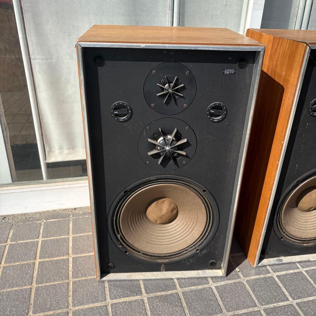 希少 PIONEER パイオニア CS-T7 3ウェイ スピーカー ペア セット