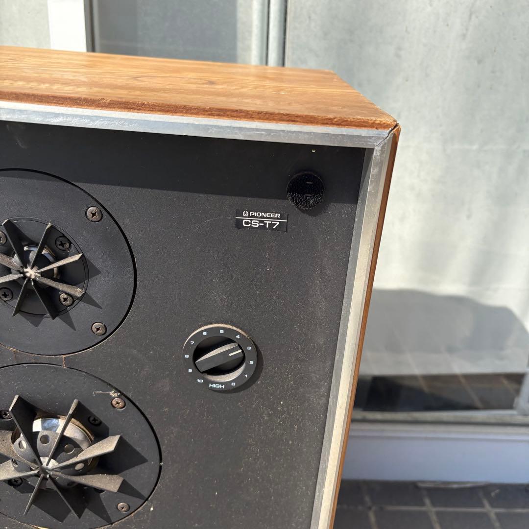 希少 PIONEER パイオニア CS-T7 3ウェイ スピーカー ペア セット