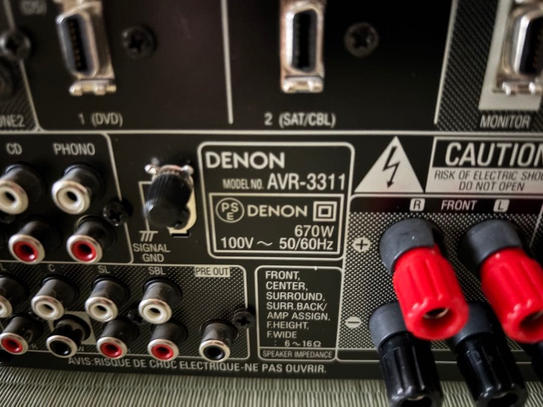 DENON AVR-3311 サラウンドレシーバー　 アンプ　マイク