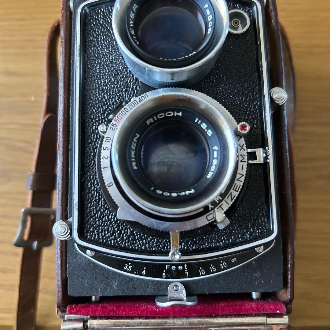 【当時物・レア】RICOHFLEX 二眼レフカメラ 専用ケース付き