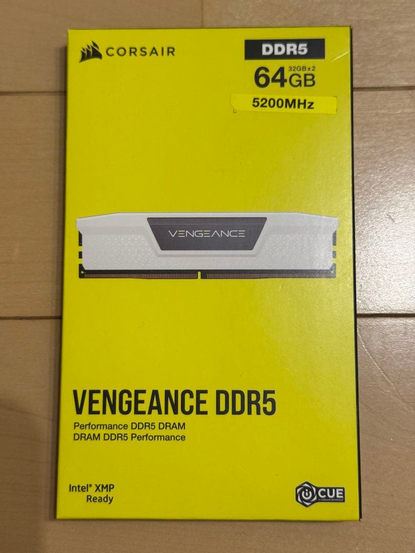 メモリー CORSAIR VENGEANCE DDR5 64GB 5200MHz