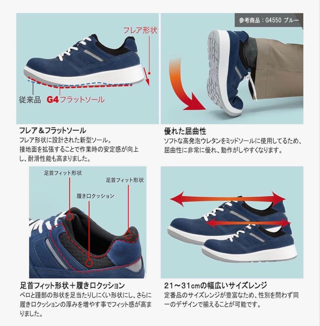 ミドリ安全 ユニセックス 安全靴 JIS規格 ブラック 25.5cm