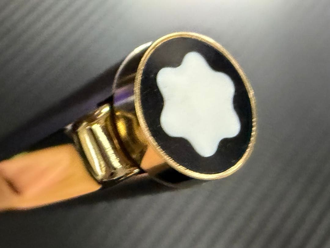未使用に近い モンブラン ノブレス スリムライン 万年筆 14K EF 極細字