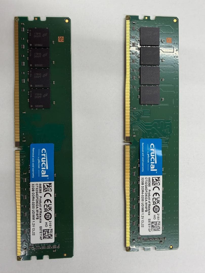 た*）様 動作確認済 crucial DDR4-3200MHz 32GB ID: