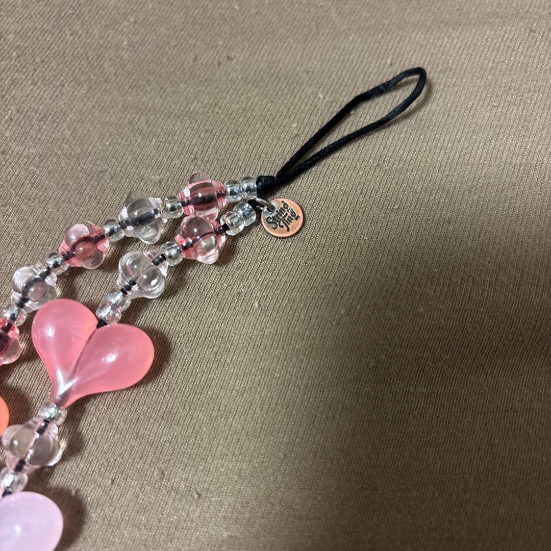 stringting ストリングティング スマホストラップ ピンク