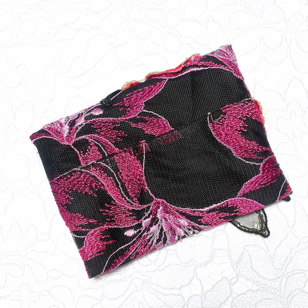 ポケットティッシュカバー 豪華ROSE ハンドメイド