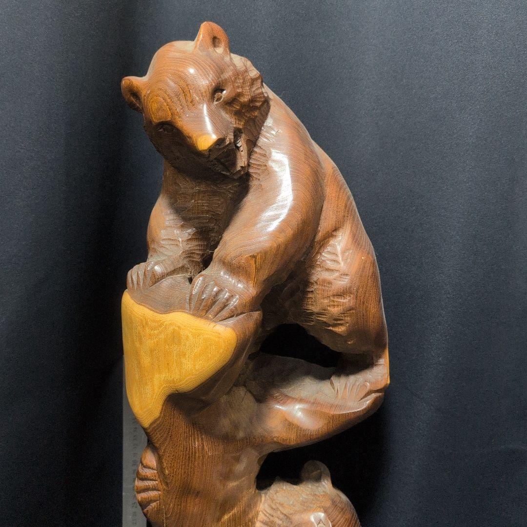 ✨セール✨木製クマの彫刻 約75cm