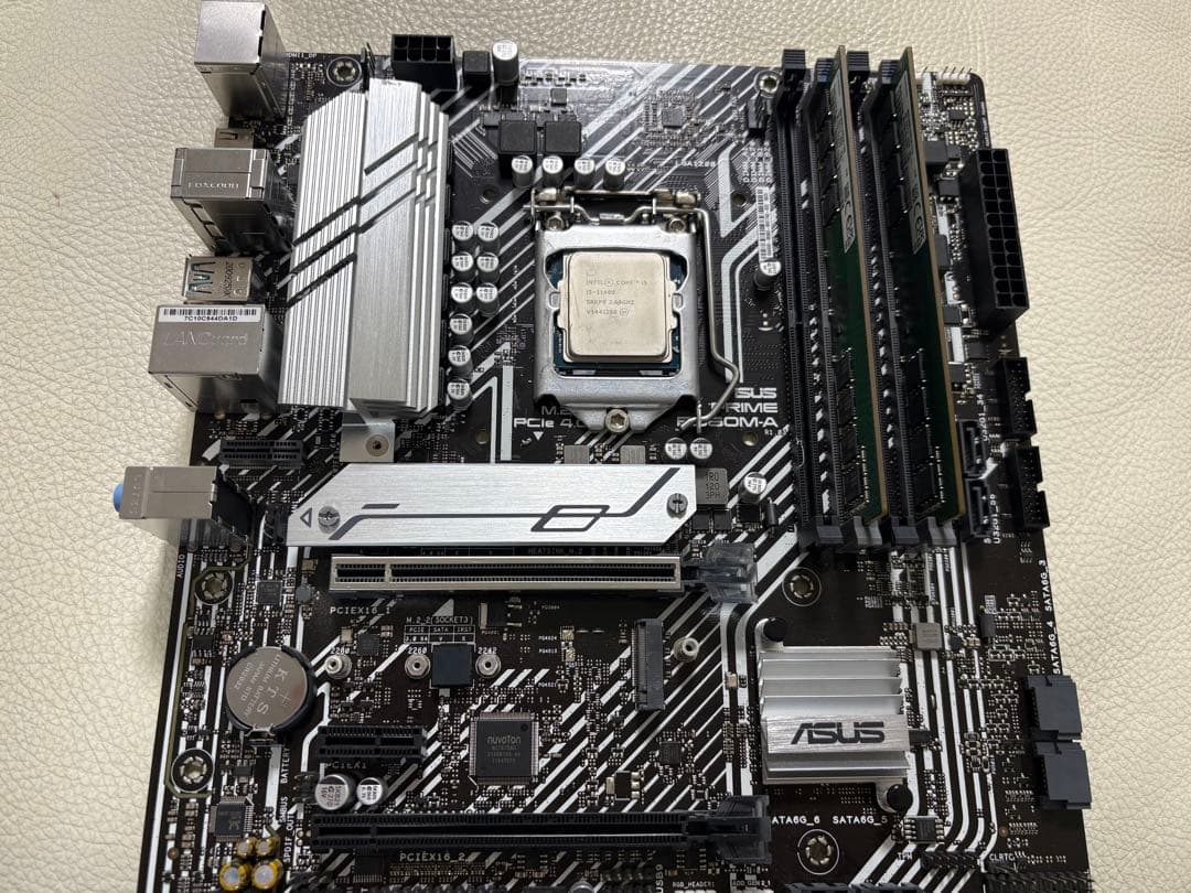 ASUS PRIME B360M-A メモリ8G x2 Corei512400