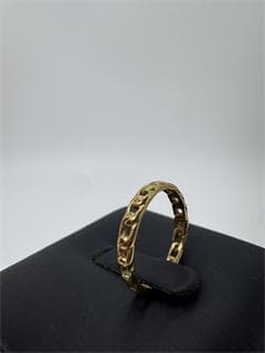 STAR JEWELRY日本製K18ゴールド チェーンデザインリング