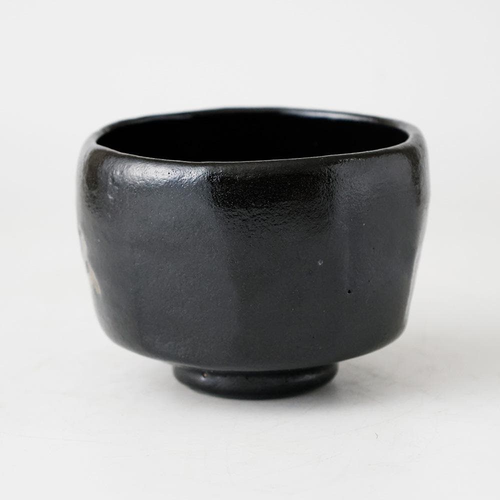 未使用 美品 黒茶碗 銘 宣弘 富山常願寺 茶碗 共箱 茶道具