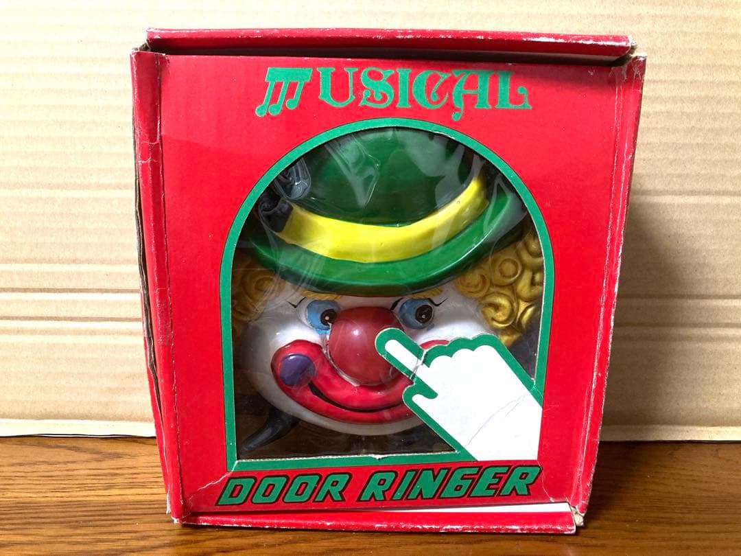 新品 80年代 ビンテージ DOOR RINGER ドアホン ピエロ 当時物