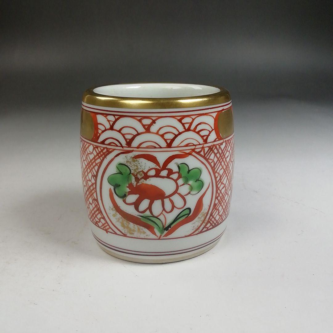 Ｗ３５２　皆具　『色絵　台子皆具』『平安　祥堂 造』　共箱　茶道具