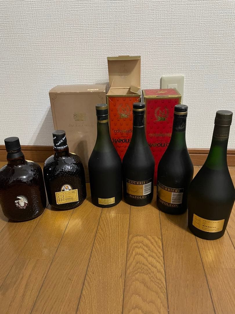 OLD PARR 12-1L. Napoleon 700ml他6本まとめ