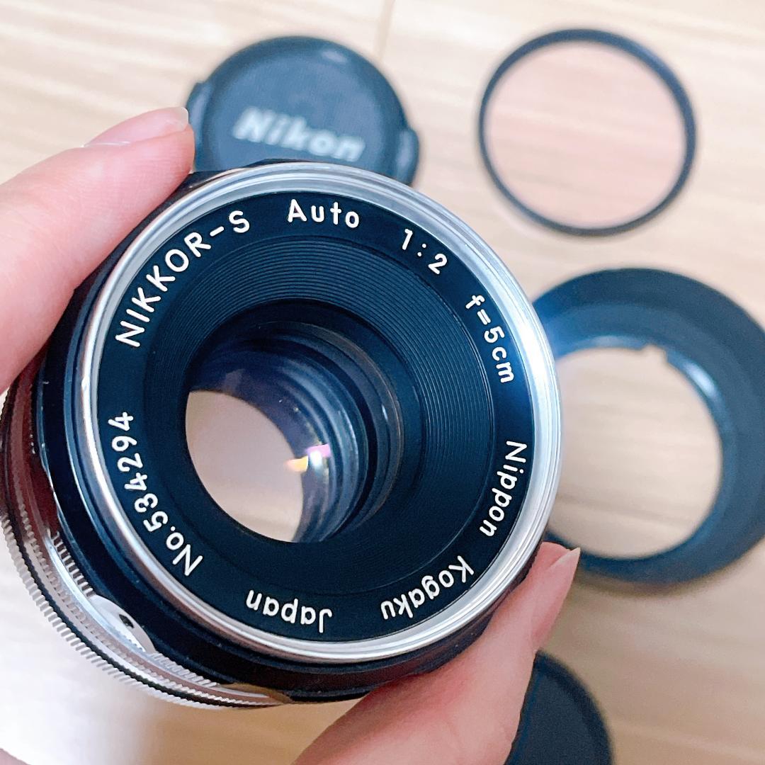 Nikon 非AI NIKKOR-S 5cm F2 Fマウント 9枚羽 単焦点