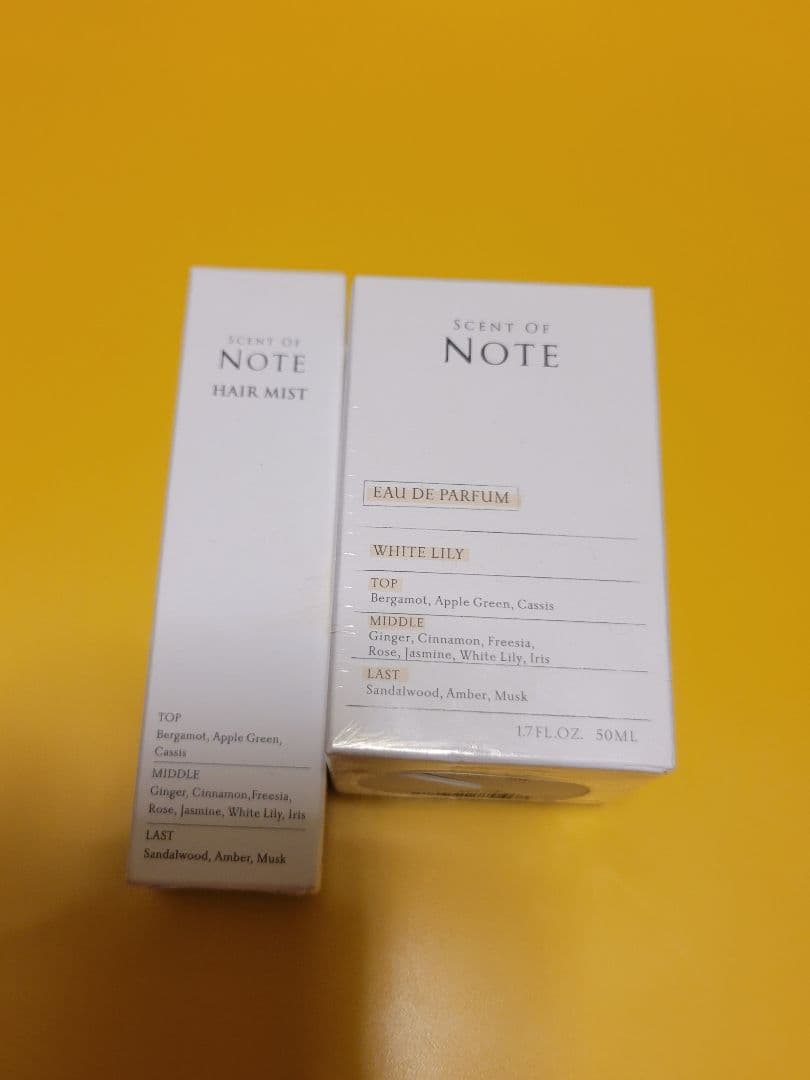 錦戸亮プロデュース SCENT OF NOTEオードパルファム＆ヘアミストセット