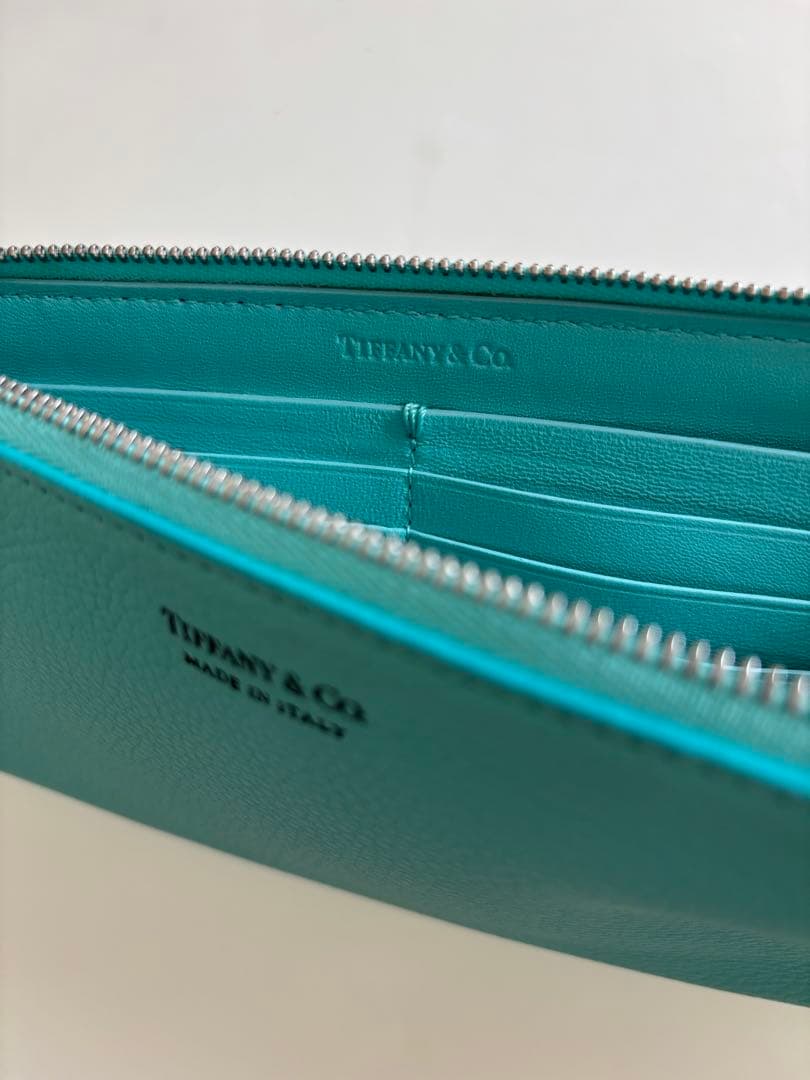 Tiffany & Co. ターコイズ レザー 長財布